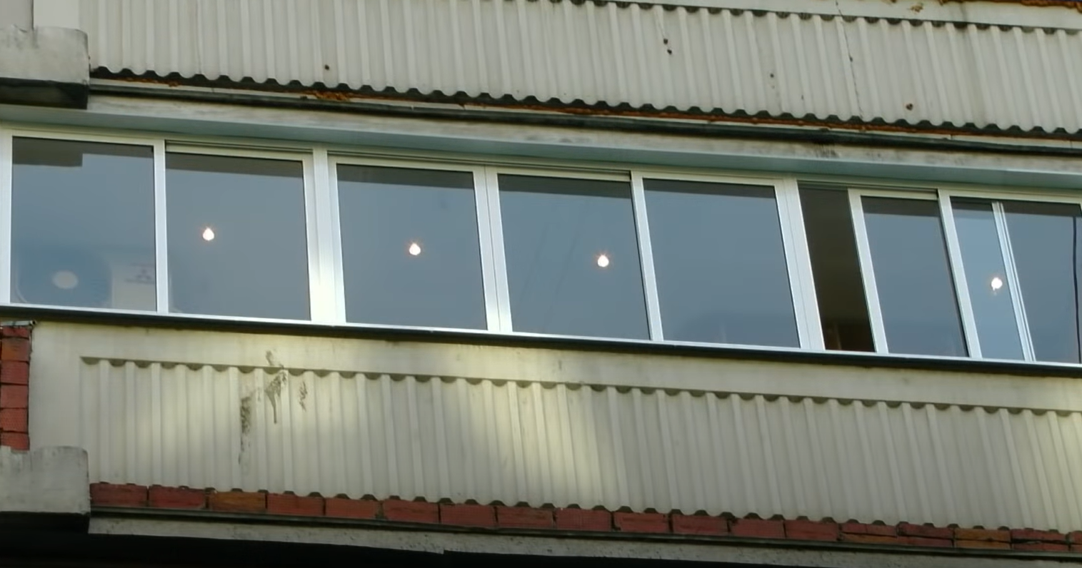 Холодные алюминиевые окна для балкона